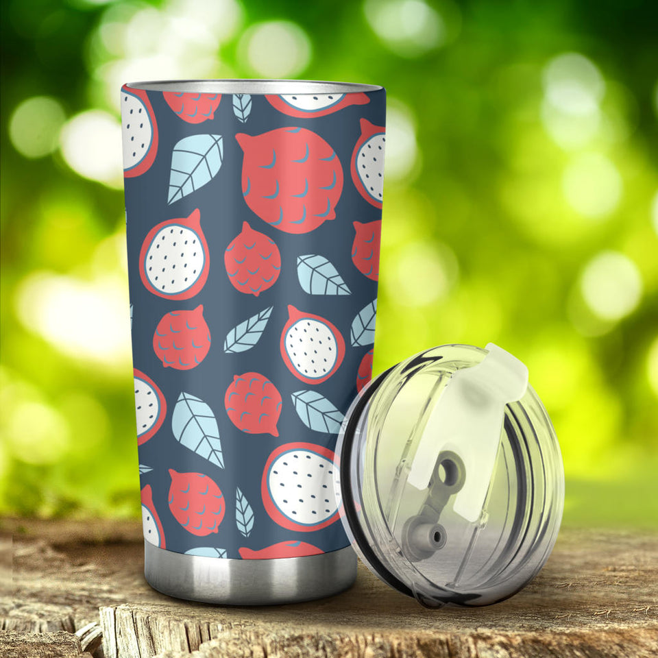Dragon Fruits Dark Blue Background Tumbler