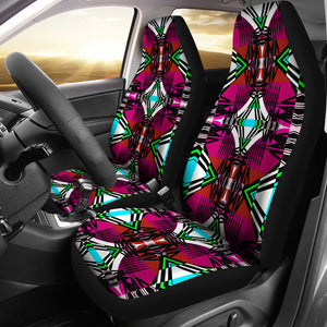 Pretty Pink  Set Of 2 Car Seat Covers
