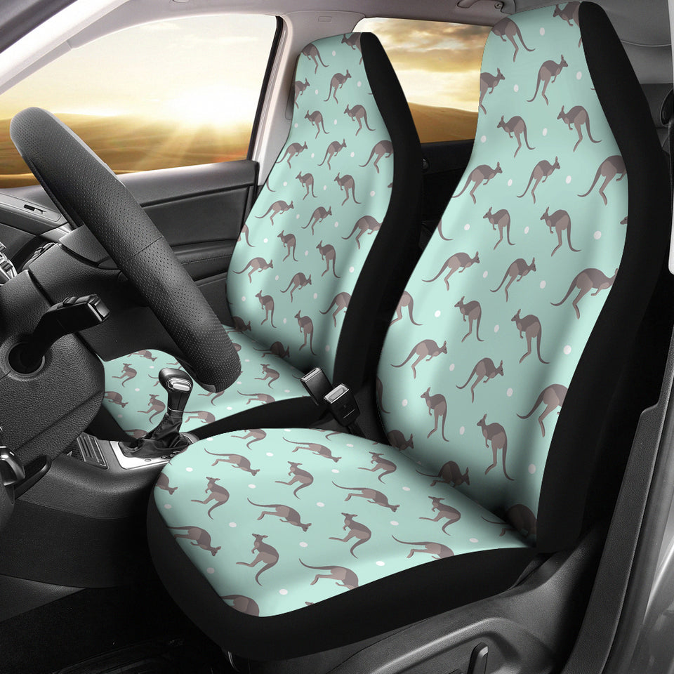 Kangaroo Pattern Background Universal Fit Car Seat Covers