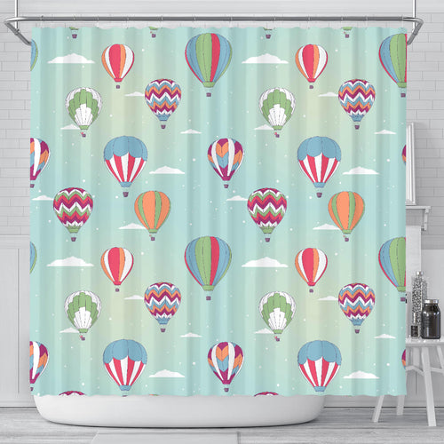 Hot Air Balloon Design Pattern Shower Curtain Fulfilled In US