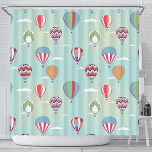 Hot Air Balloon Design Pattern Shower Curtain Fulfilled In US