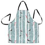 Crows Christmas Hat Scarf Adjustable Apron