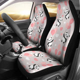Cute Panda Ballon Heart Pattern Universal Fit Car Seat Covers