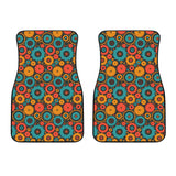 Gear Pattern Print Design 01 Front Car Mats