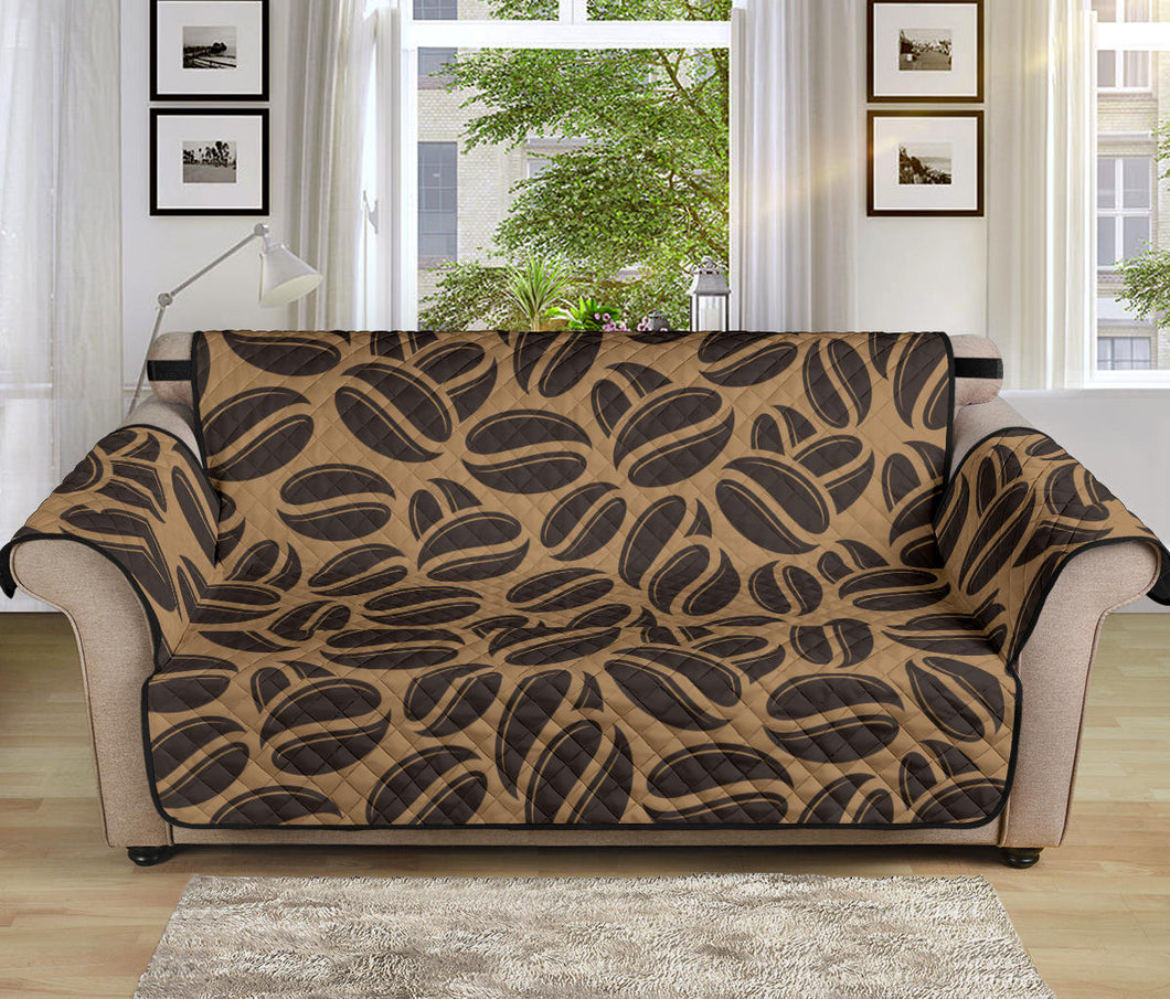Coffee bean on brown background Sofa Cover Protector