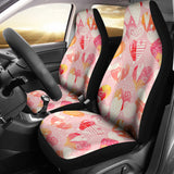 Hand Drawn Heart Design Pattern Universal Fit Car Seat Covers