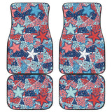 Hand Drawn Colorful Starfish Front And Back Car Mats