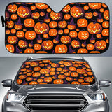 Halloween Pumpkin Pattern Car Sun Shade