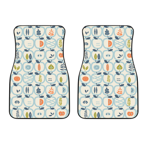 Apples Leaves Pattern  Front Car Mats