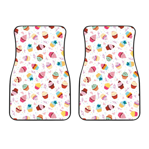 Cake Cupcake Design Pattern  Front Car Mats
