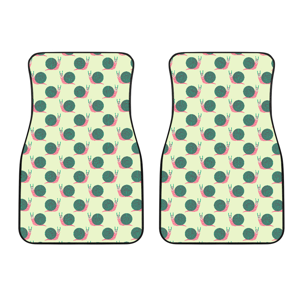 Snail Pattern Print Design 04 Front Car Mats