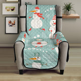 Cute snowman pattern Chair Cover Protector