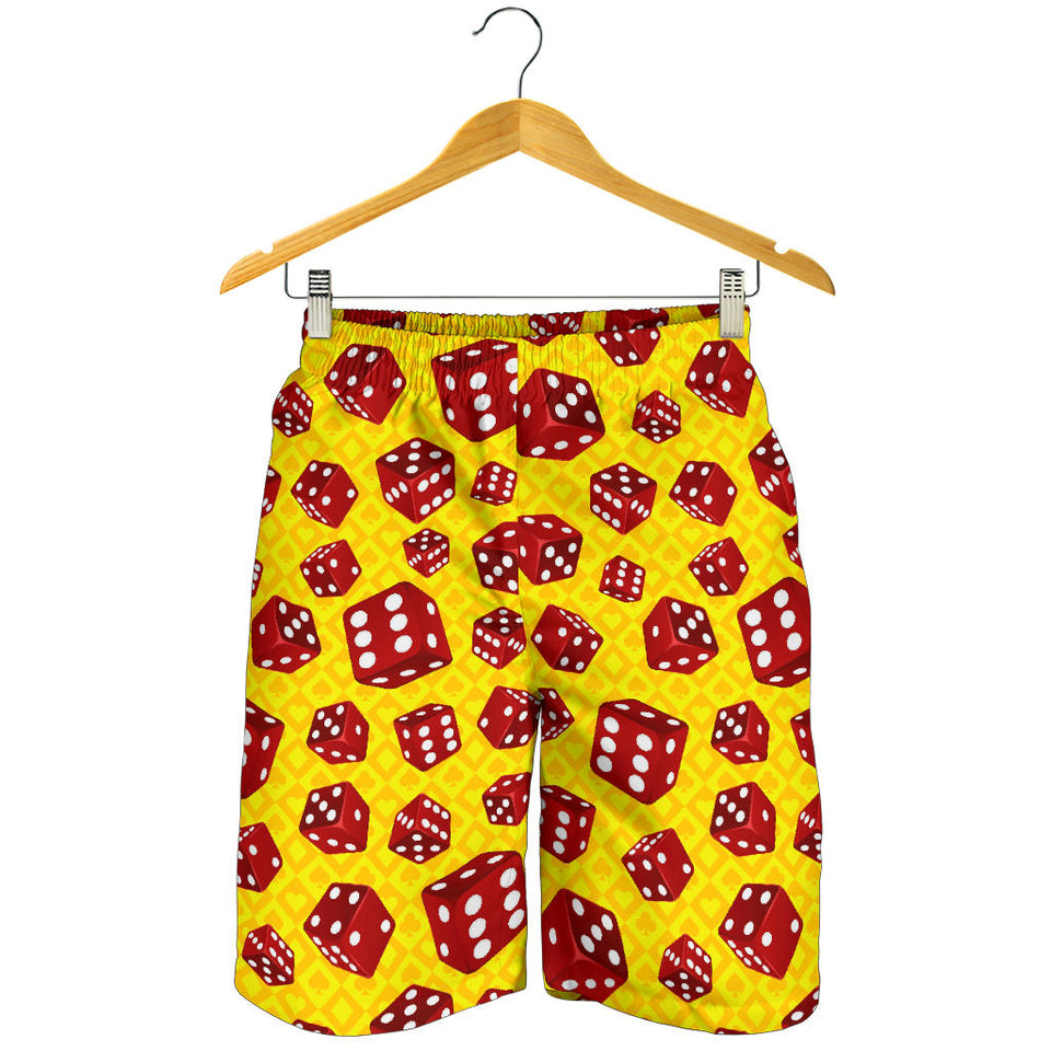 Dice Pattern Print Design 04 Men Shorts