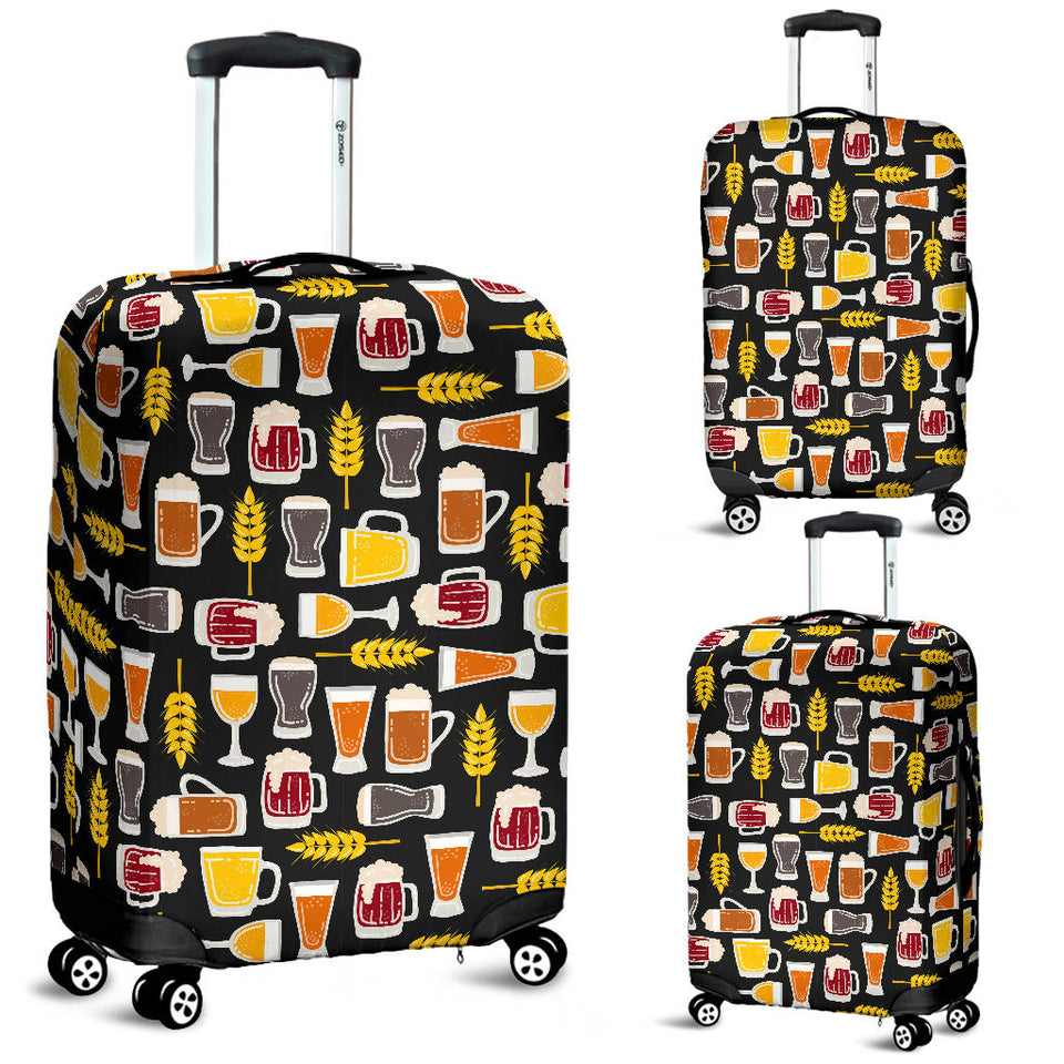 Beer Type Pattern Luggage Covers