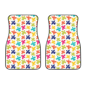 Pigeon Pattern Print Design 01 Front Car Mats