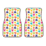 Pigeon Pattern Print Design 01 Front Car Mats