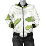 Cucumber Sketch Pattern Women'S Bomber Jacket