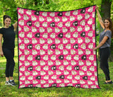 Guinea Pig Pattern Print Design 01 Premium Quilt