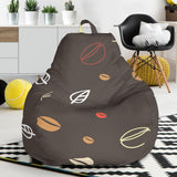 Coffee Bean Leave Pattern Bean Bag Cover