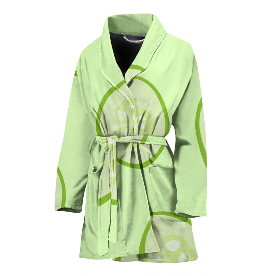 Cucumber Pattern Women'S Bathrobe
