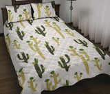 Cute cactus pattern Quilt Bed Set