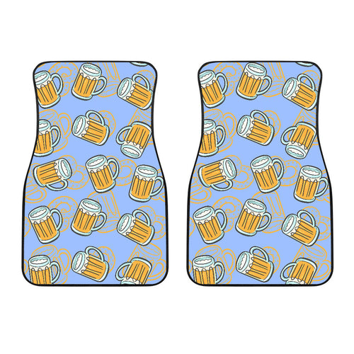 Beer Pattern  Front Car Mats