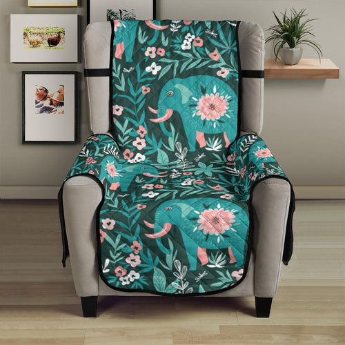 Elephants jungle pattern Chair Cover Protector