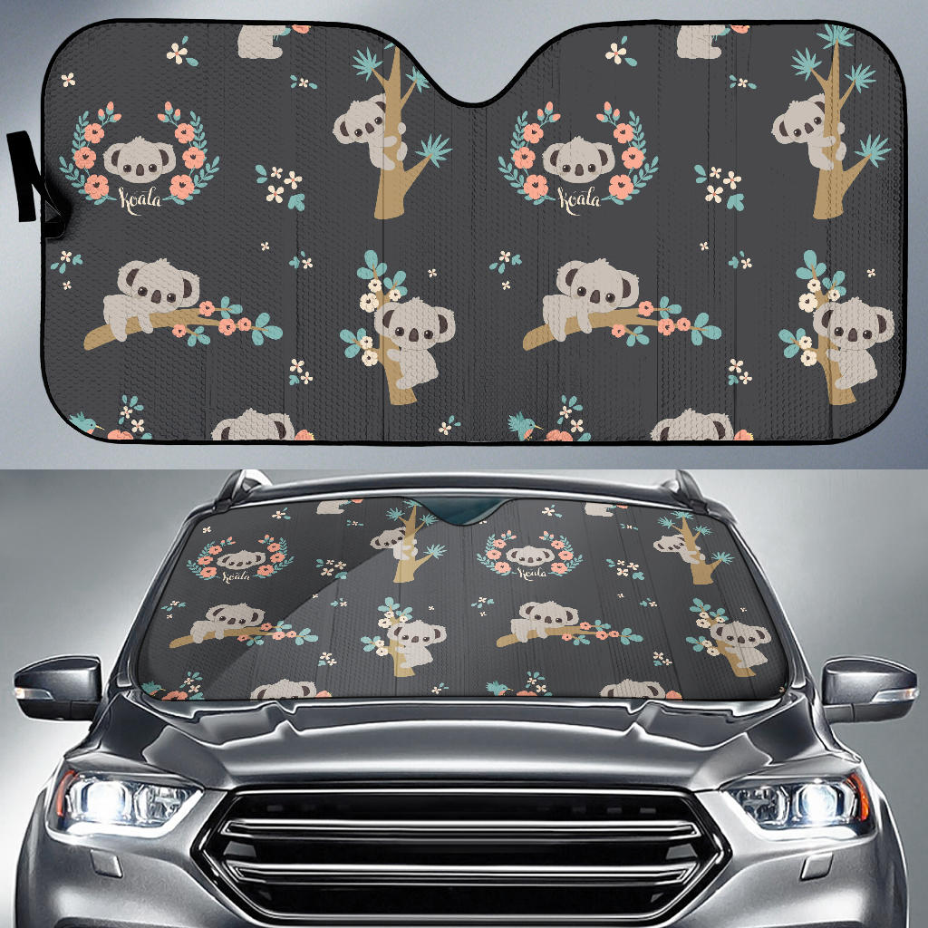 Cute Koala Pattern Car Sun Shade