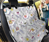 Cute Llama Alpaca Pattern Dog Car Seat Covers