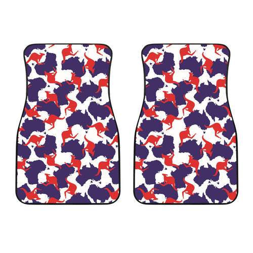 Kangaroo Australian Pattern Front Car Mats