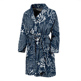 Coral Reef Pattern Print Design 05 Men's Bathrobe