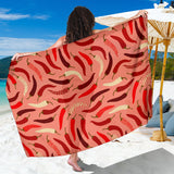 Beautiful Chili Peppers Pattern Sarong