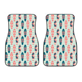 Surfboard Pattern Print Design 02 Front Car Mats