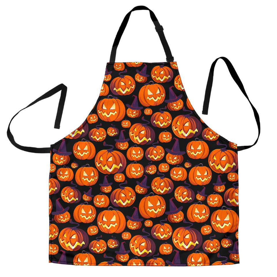 Halloween Pumpkin Pattern Adjustable Apron