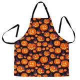 Halloween Pumpkin Pattern Adjustable Apron