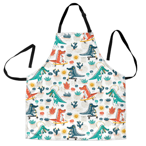 Cute Crocodile Pattern Adjustable Apron