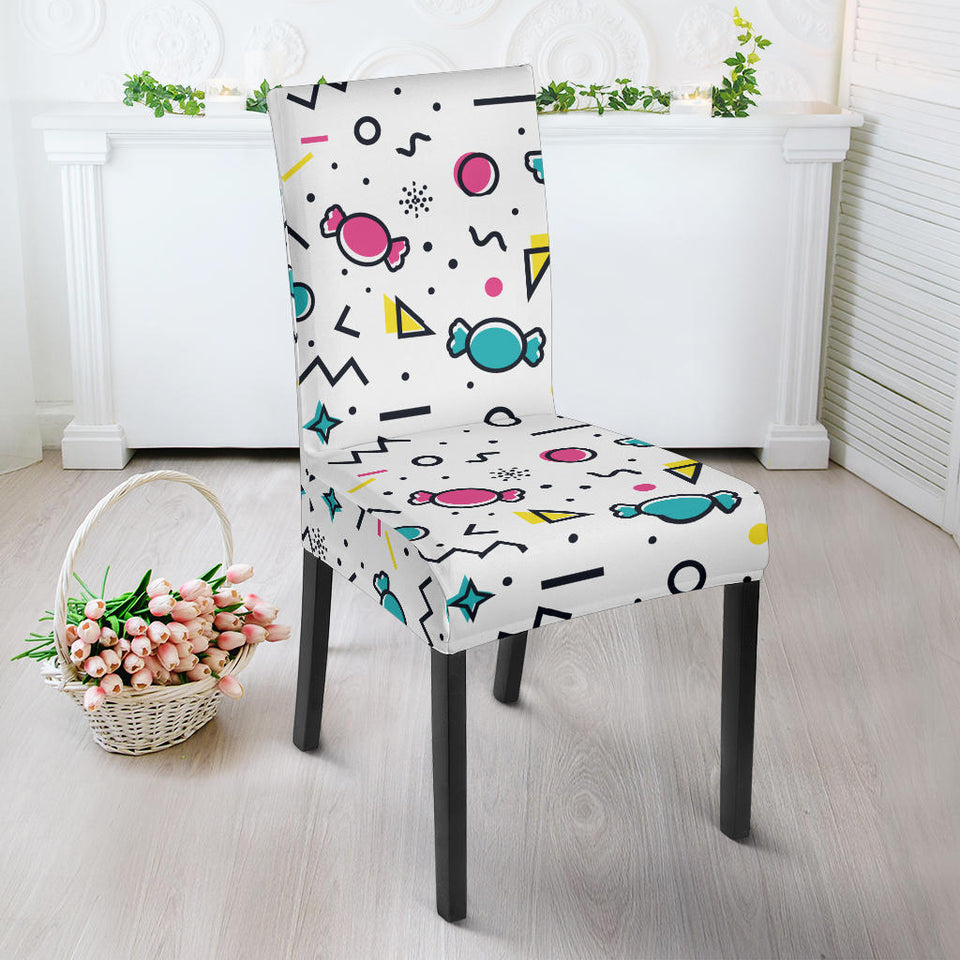 Candy Design Pattern Dining Chair Slipcover