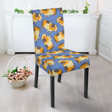 Guinea Pig Pattern Print Design 02 Dining Chair Slipcover