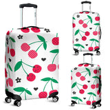 Cherry Pattern White Background Luggage Covers