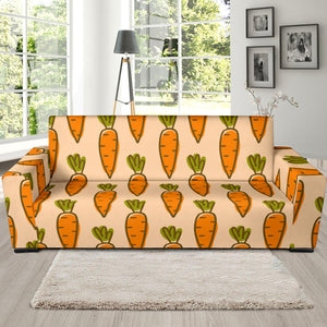 Carrot Pattern Print Design 04 Sofa Slipcover
