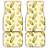 Corn Pattern Print Design 05 Front and Back Car Mats