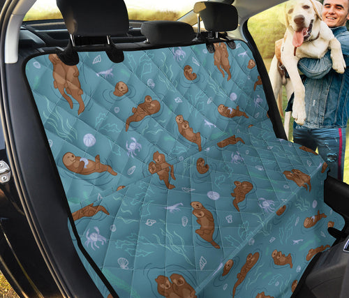 Sea Otters Pattern Dog Car Seat Covers