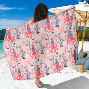Octopus Winter Hat Garland Fish Candy Seaweed Coral Starfish Sarong
