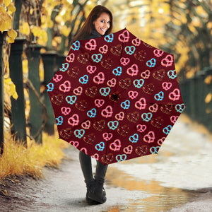 Pretzels Pattern Print Design 05 Umbrella