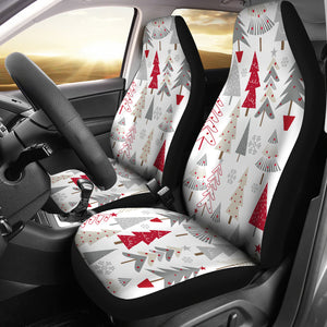 Cute Christmas Tree Pattern  Universal Fit Car Seat Covers