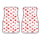 Canada Pattern Print Design 04 Front Car Mats