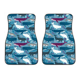 Whale Design Pattern Front Car Mats