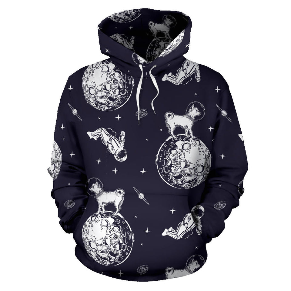 Chihuahua Space Helmet Astronaut Pattern Men Women Pullover Hoodie