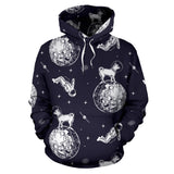 Chihuahua Space Helmet Astronaut Pattern Men Women Pullover Hoodie