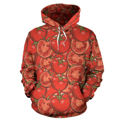 Red Tomato Pattern Men Women Pullover Hoodie